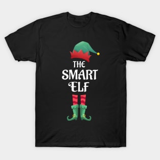 The Smart Christmas Elf Matching Pajama Family Party Gift T-Shirt